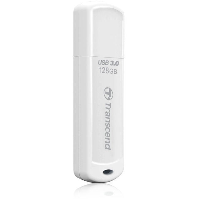 Transcend JetFlash 730 128 GB USB 3.0 Flash Drive - White Transcend JetFlash 730 128 GB USB 3.0 Flash Drive - White